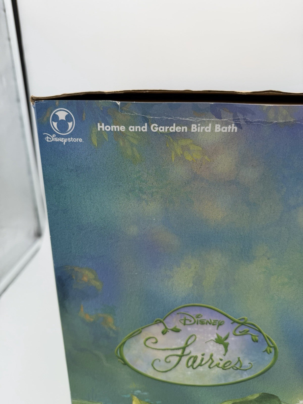 Rare Disney Store Tinkerbell Sunflower Bird Bath Resin Large Home & Garden Boxed