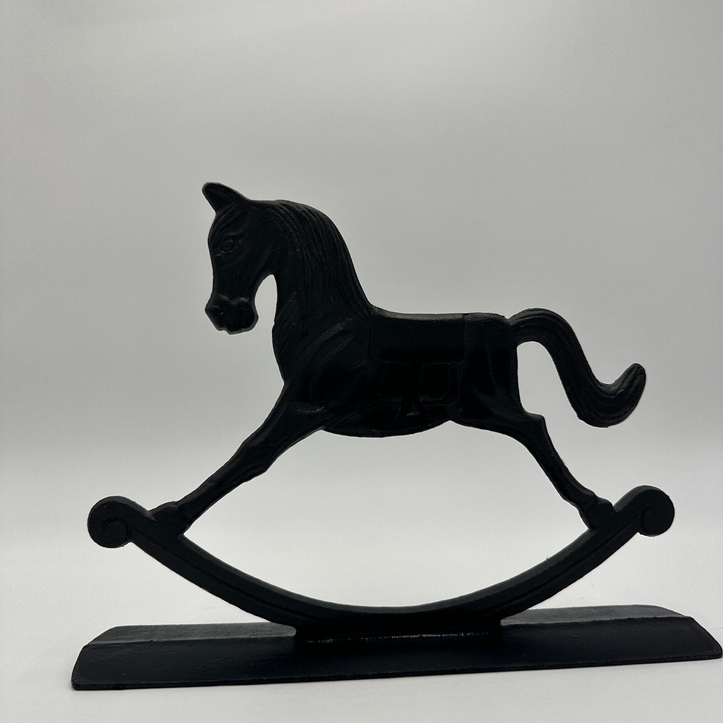 Rocking Horse Display Farmhouse Home Mancave Decor Metal Heavy 8 in Rustic