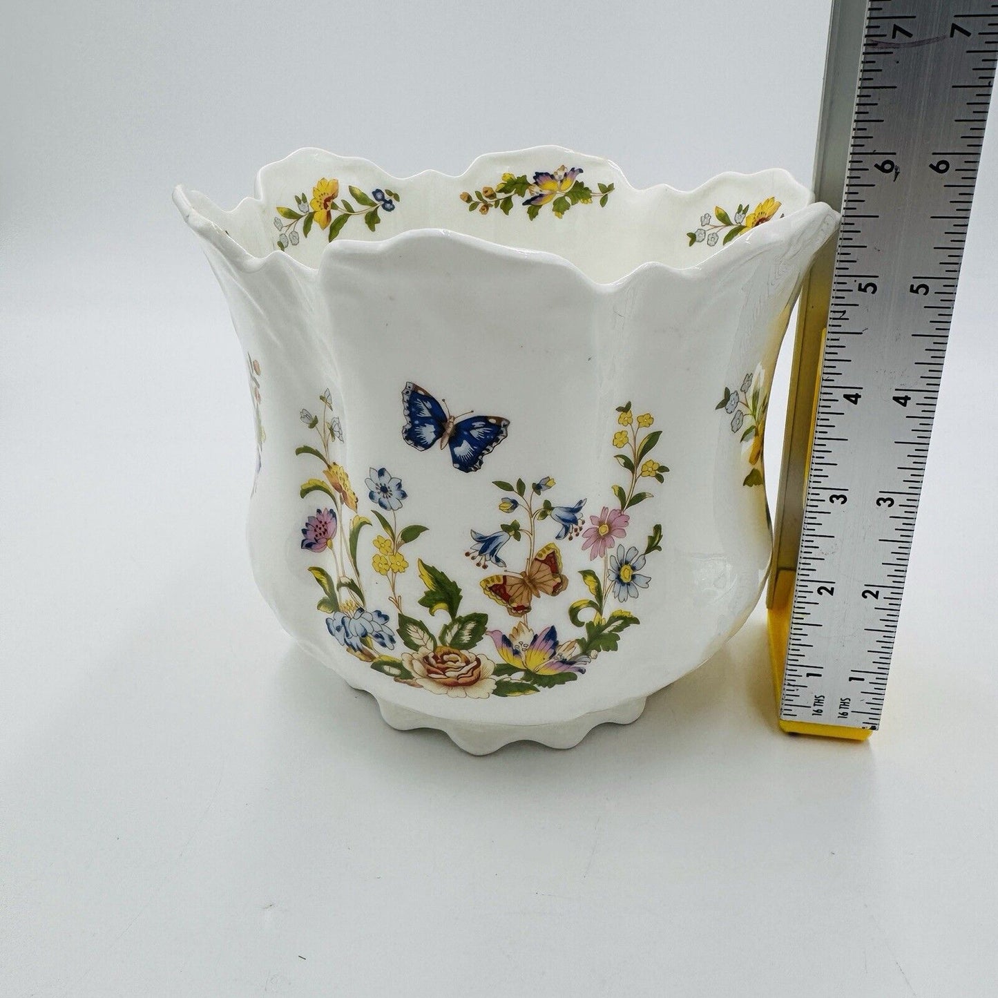 AYNSLEY Bone China Cottage Garden Planter Floral