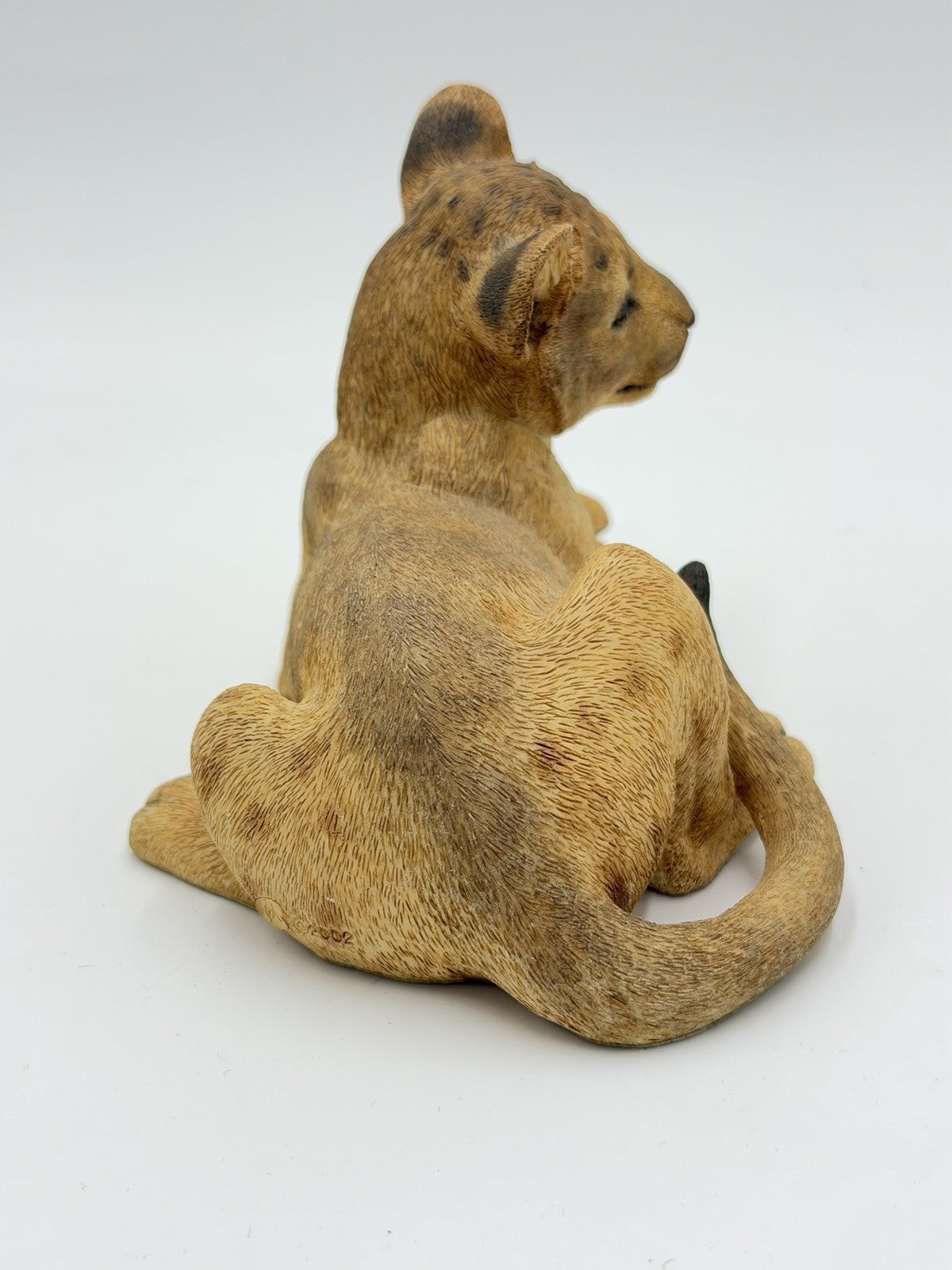 Rare Country Artists UK Fine Lion Cub Sculpture Figurine Hand Painted Vtg 2002