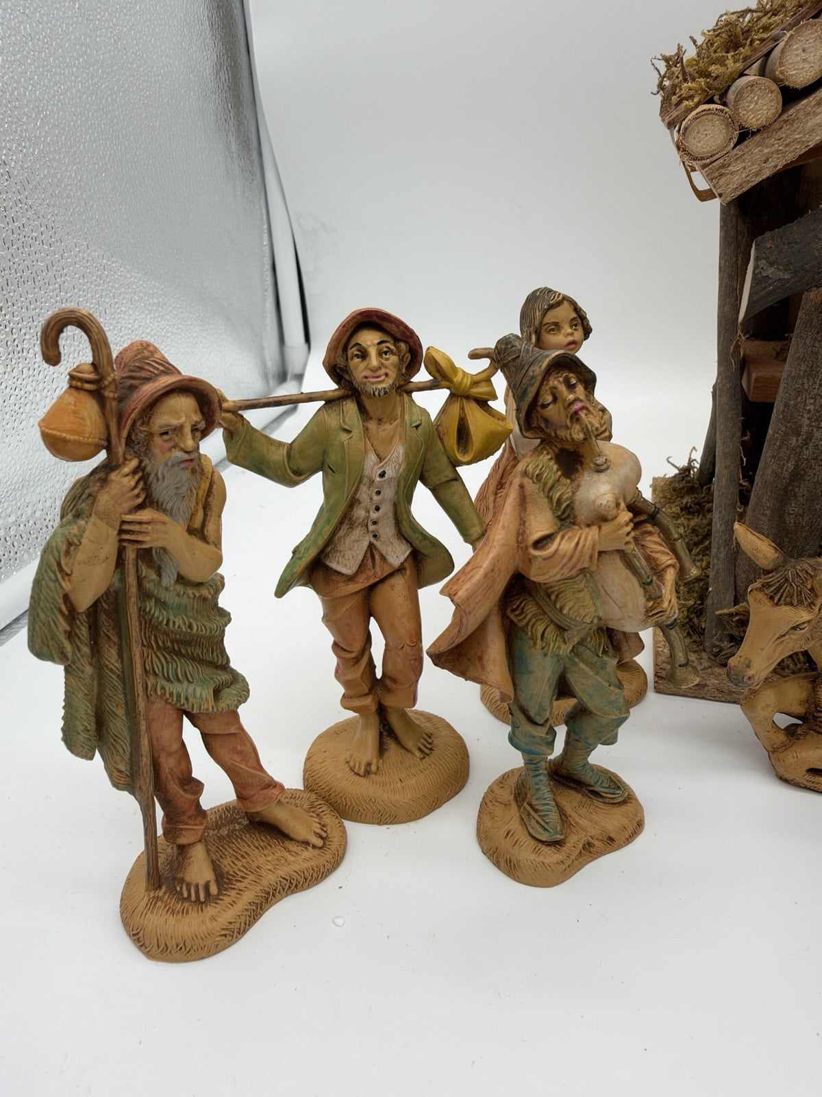 Depose /fontanini Italy 1960 Nativity Set 18 PCs Christmas Figurines Vintage