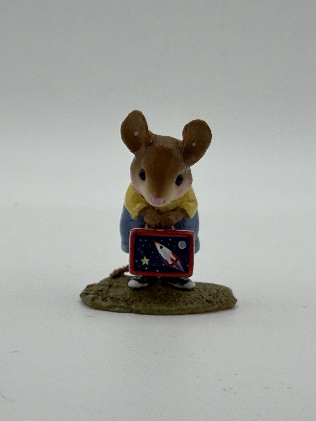 Wee Forest Folk M-347a His New Lunch Box Mice Miniature Figurine 1”H Vtg Rare