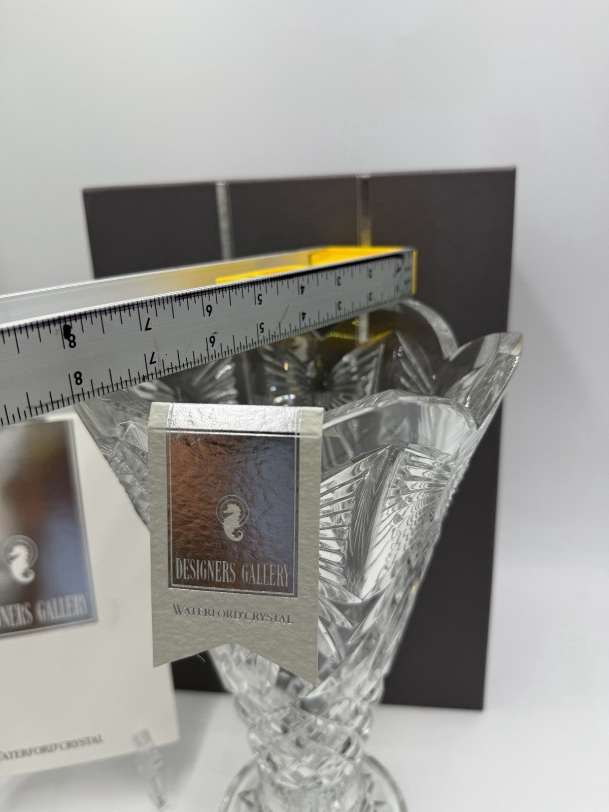 Waterford Crystal DESIGNERS Gallery Celebration Vase Martin Ryan 12”x8” Box/COA