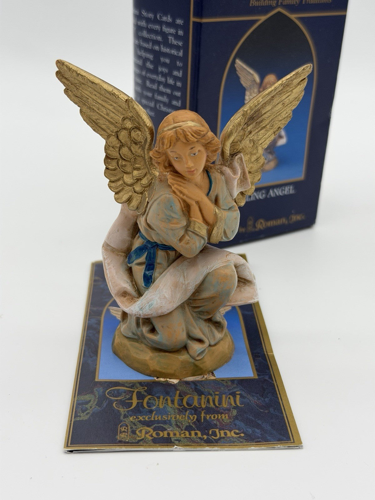 Fontanini Italy Heirloom Nativity The Kneeling Angel 4” Vintage Figurine