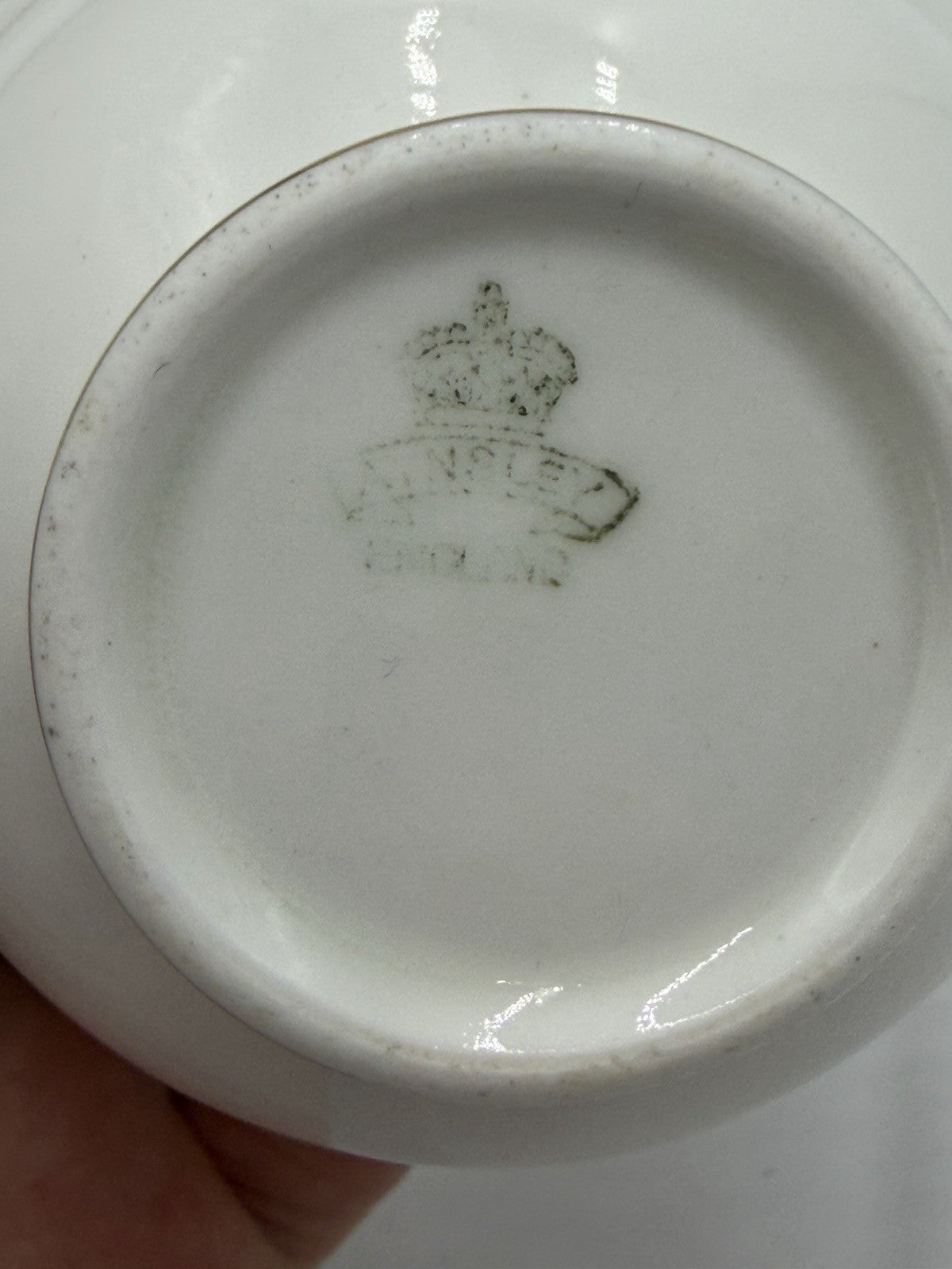 Rare Vintage Aynsley Porcelain England Tea Cup & Saucer Painted Gold Gilt Set