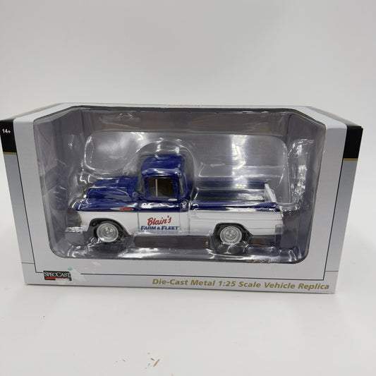 SpecCast die-cast metal 1:25 Scale vehicle blain’s Farm & fleet truck ford Chevy
