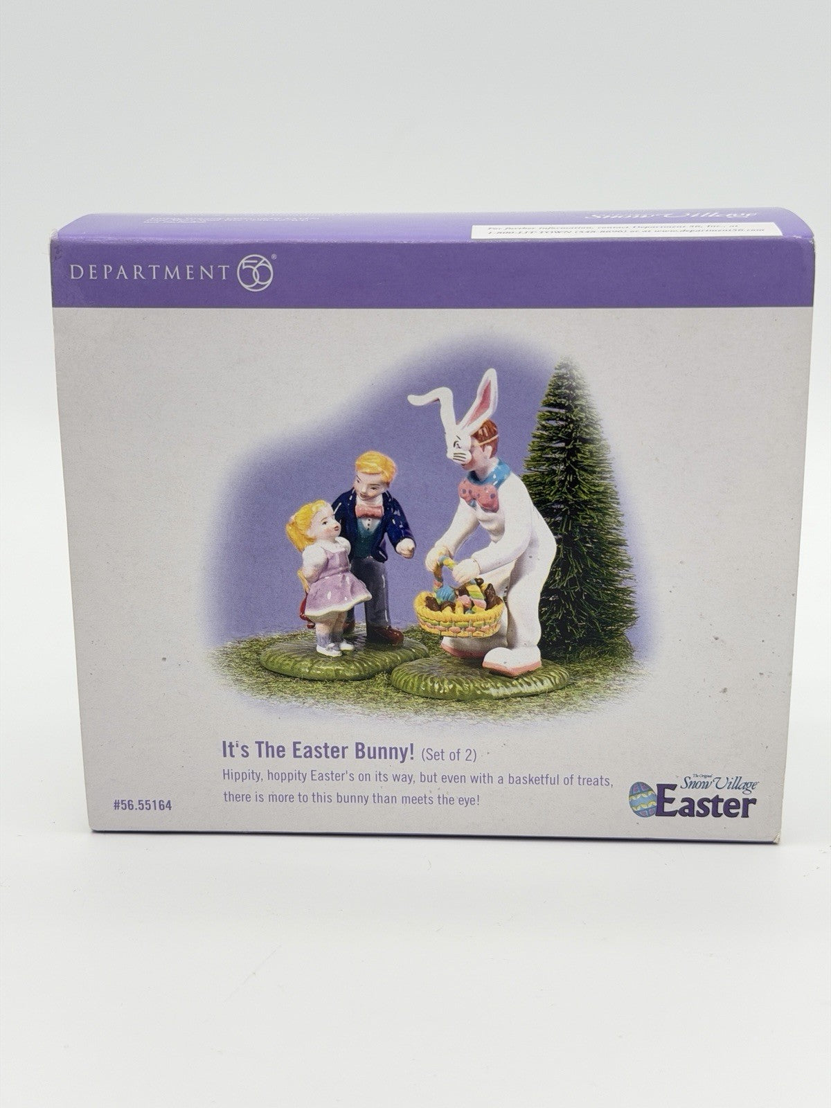 Department 56 Snow Village It’s Easter Bunny Retired & Rare Porcelain Figurine