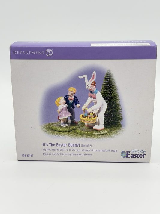 Department 56 Snow Village It’s Easter Bunny Retired & Rare Porcelain Figurine