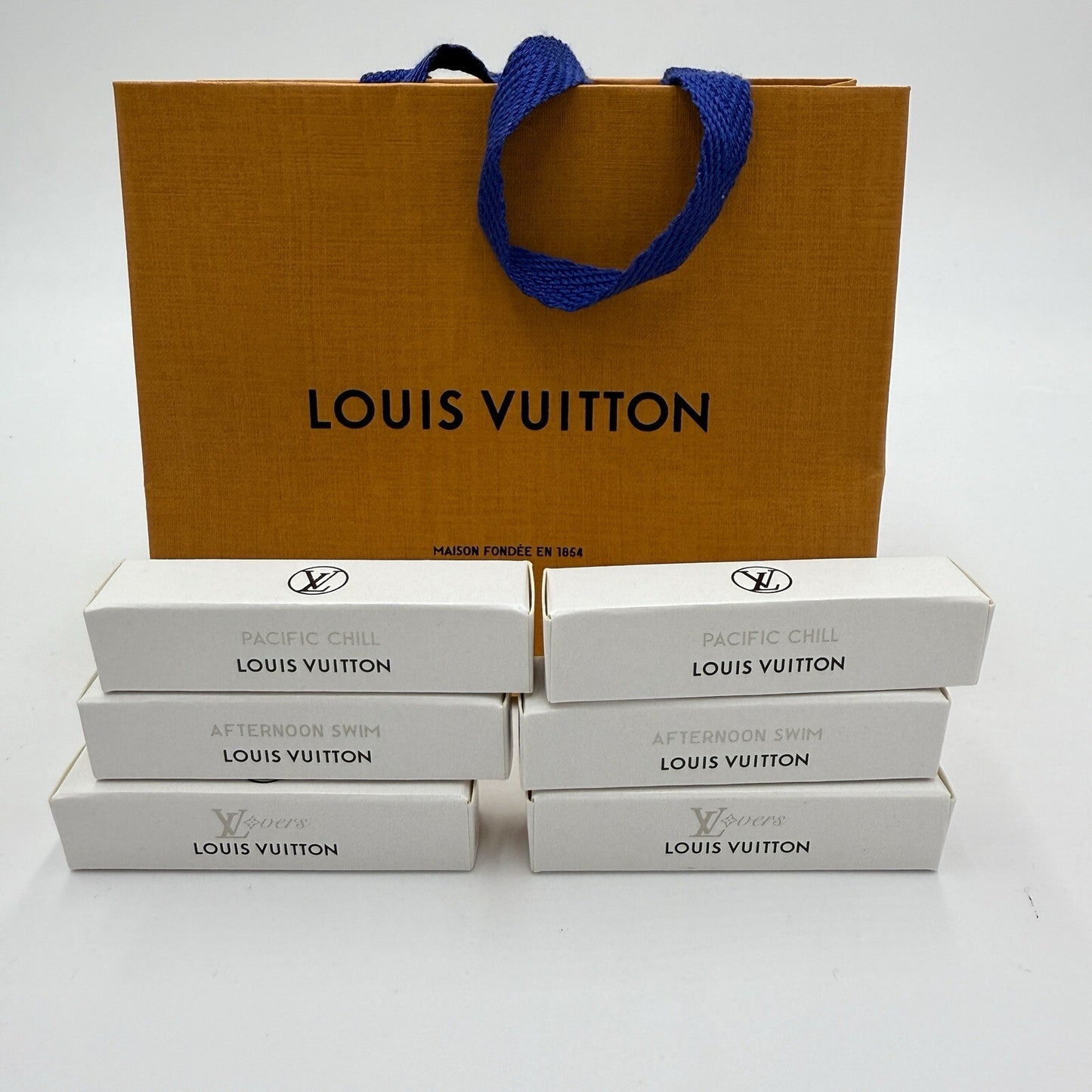 Louis Vuitton Perfume Samples Eau de Parfum 2ml 0.06 FL. OZ 6 Samples Lovers Bag