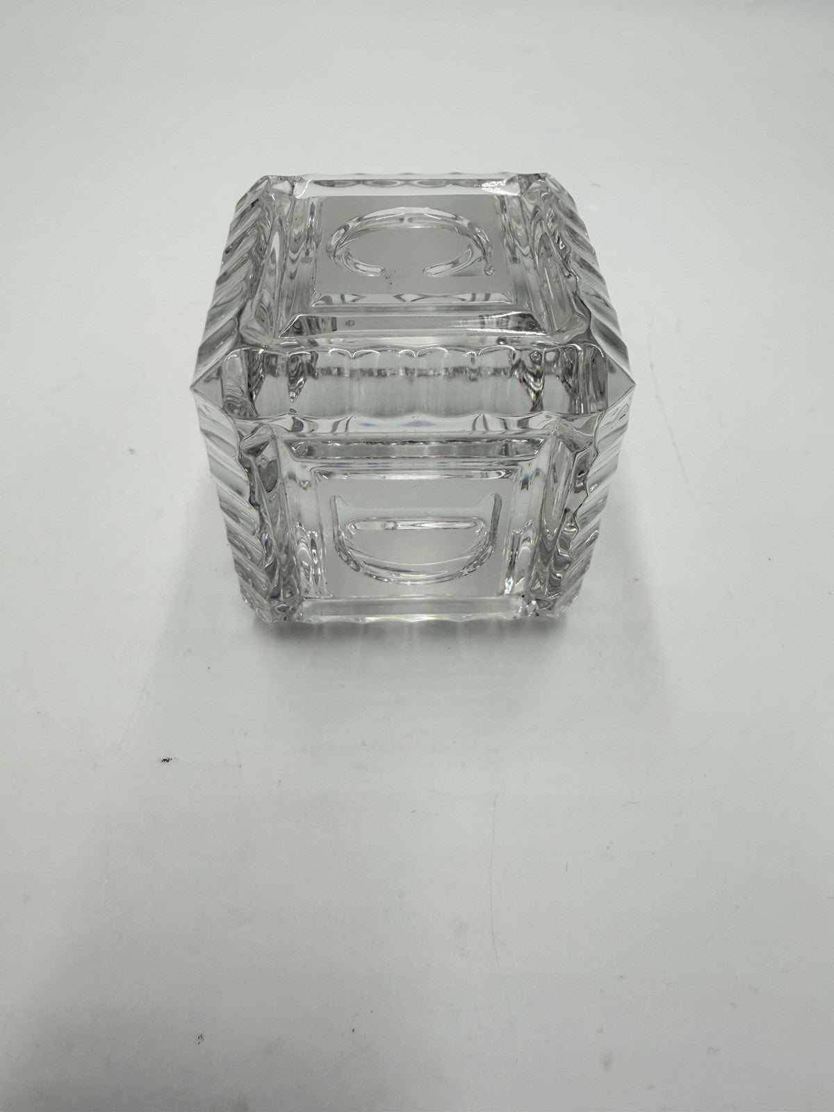 Waterford Crystal Ireland ABC Building Block Paperweight Signed Figurine 2”H