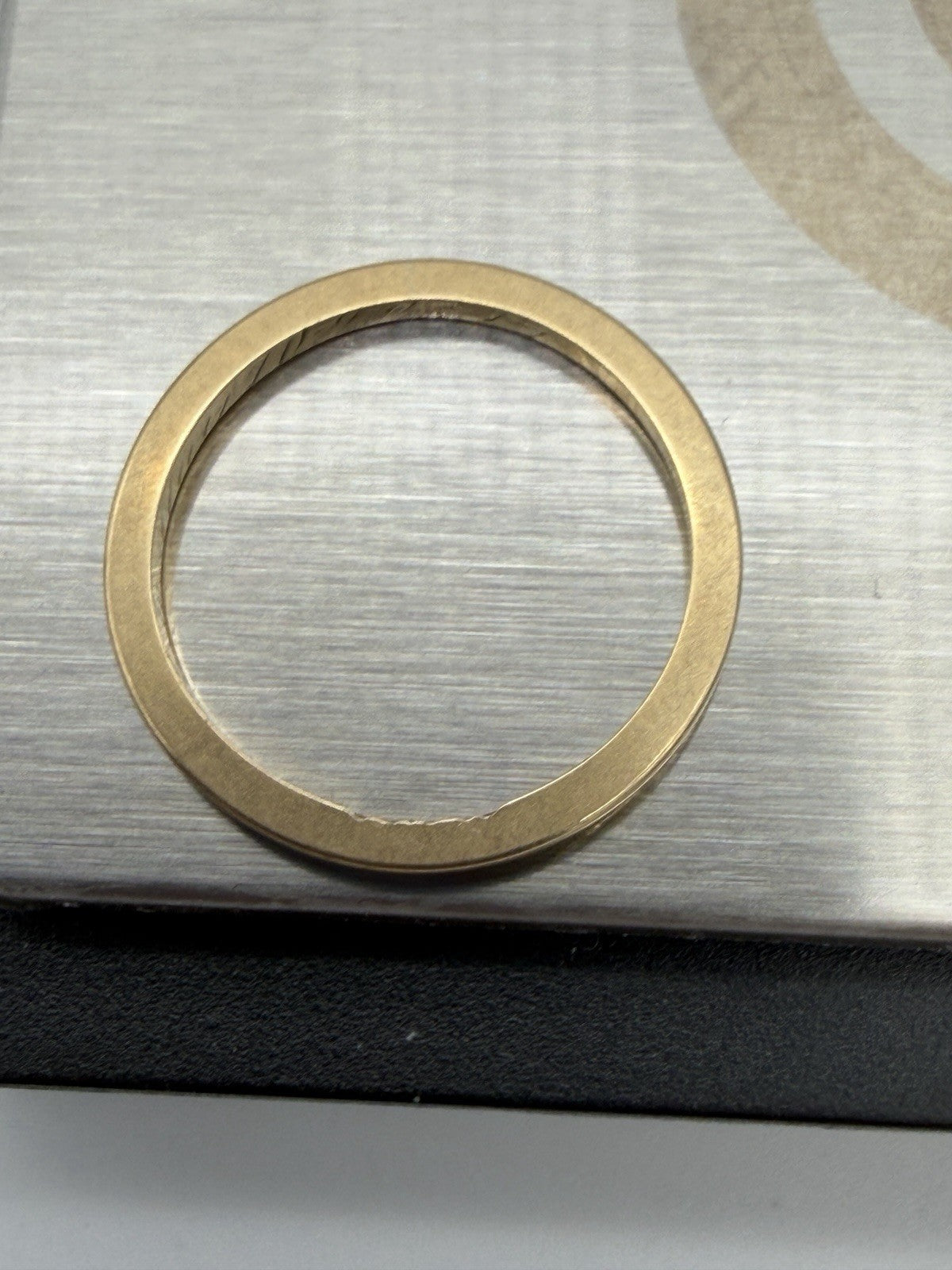 18k Yellow Gold Size 5 Wedding Band 2g Marked