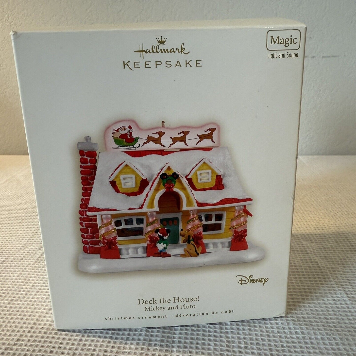 Hallmark Keepsake Ornament Disney Deck The House! Mickey And Pluto Ornament