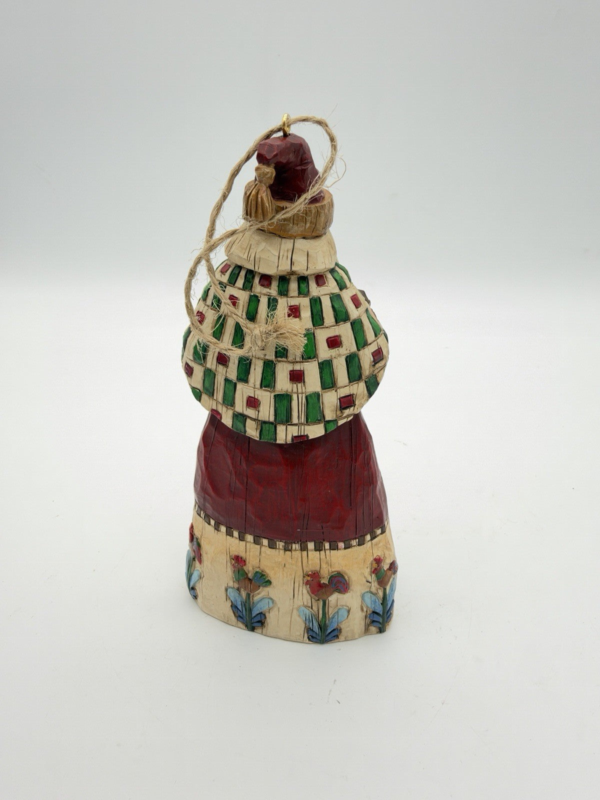 Jim Shore Santa w Birds Birdhouse Christmas Ornament 2002 Vintage Rare 5.5”
