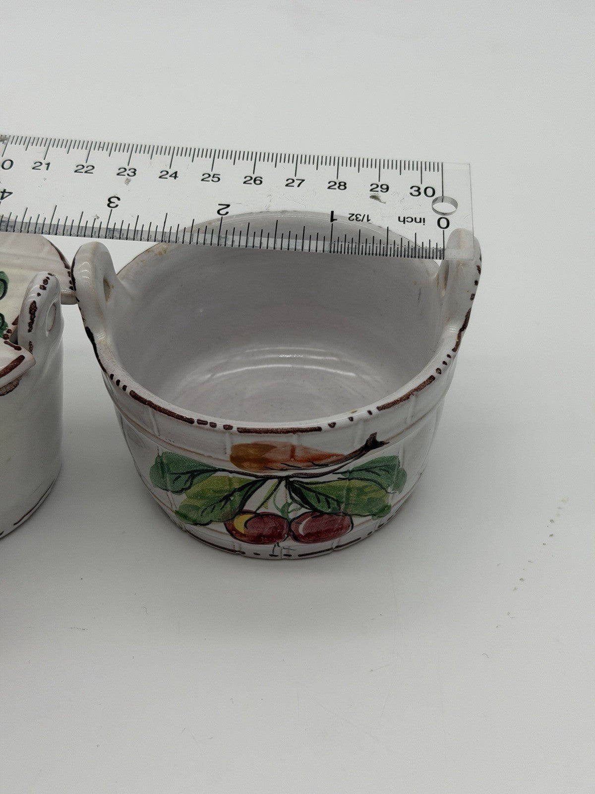 The Koscherak Brothers K.B.N.Y pottery majolica Italian painted bucket Bowls