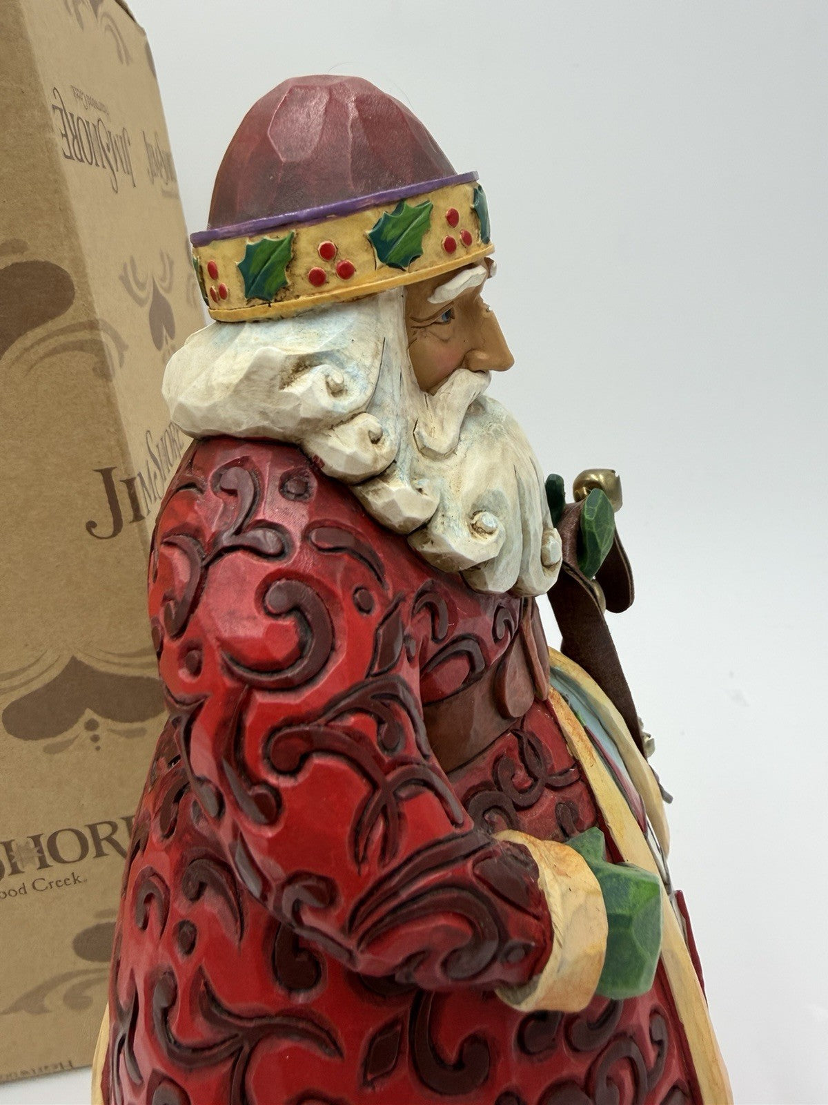 Jim Shore Santa Bells on Bobtail Ring Heartwood Creek 2007 w/BOX Jingle 10”H