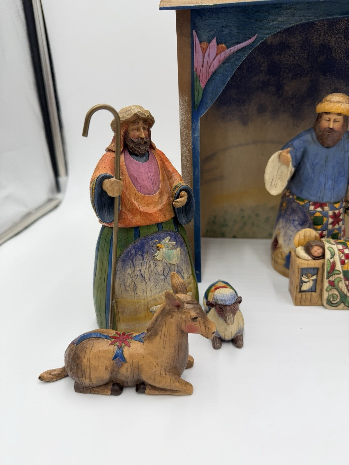 Jim Shore Heartwood Creek 2003 Nativity 9 PCs No Mary