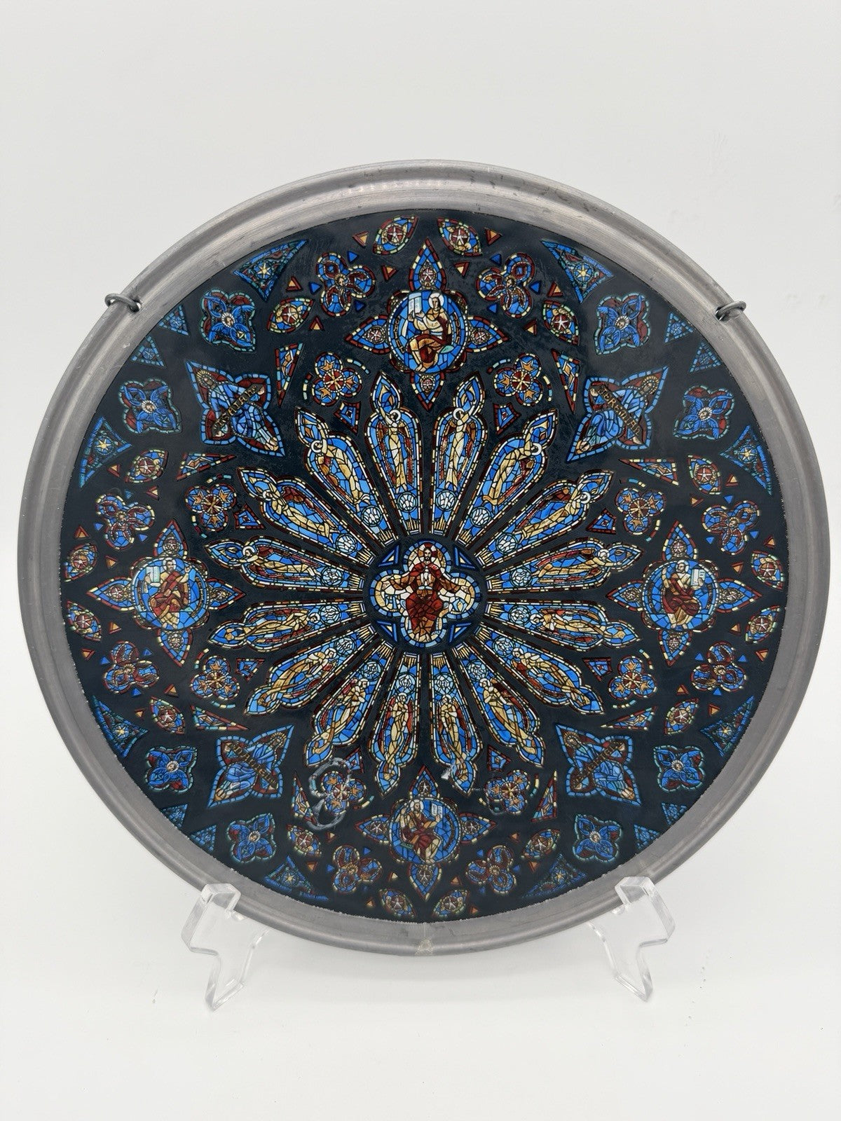 Glassmasters Stained Glass Reproduction St John Cathedral Rose Window Suncatcher