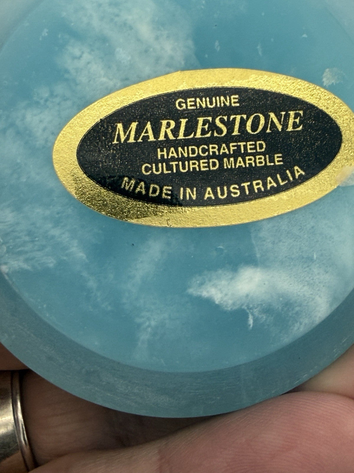 Genuine Marlestone Koala Bear & Baby Blue Australia Trinket Box Vintage