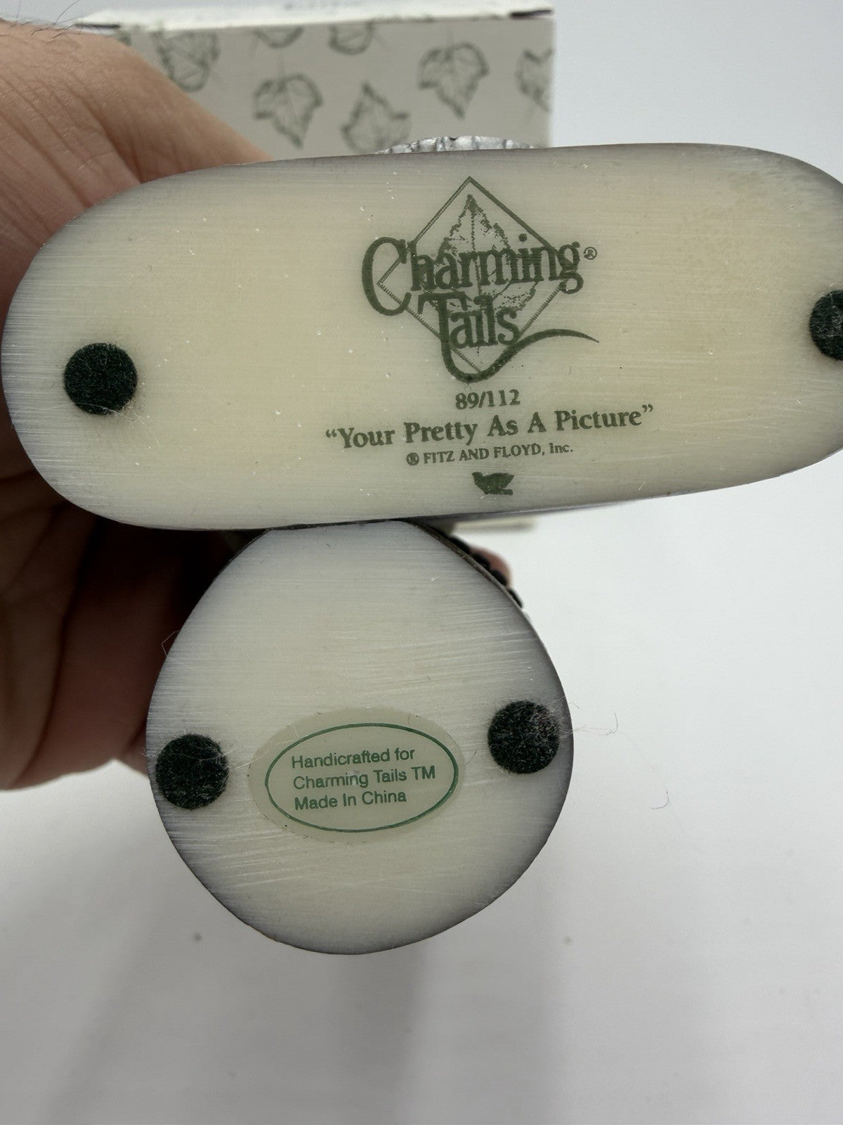 Charming Tails Fitz & Floyd Your Pretty As A Picture 89/122 Figurine Mice