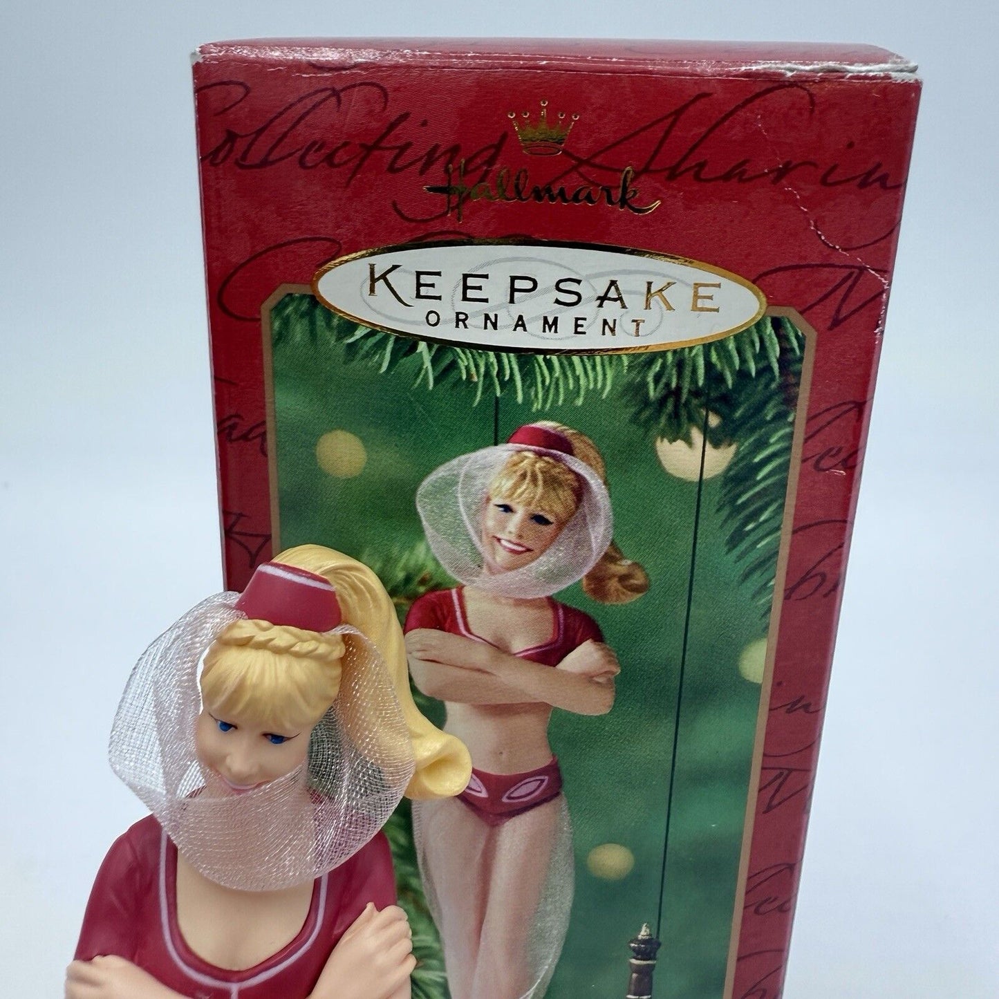 Vintage 2000 Hallmark "Jeannie" Ornament I Dream Of Jeannie 2-Piece Set TV Show