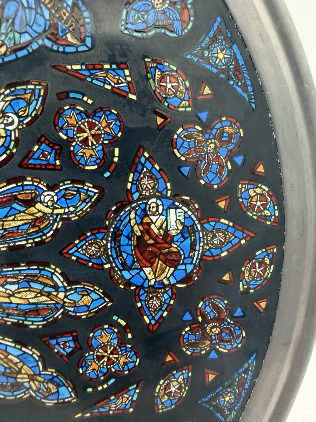 Glassmasters Stained Glass Reproduction St John Cathedral Rose Window Suncatcher