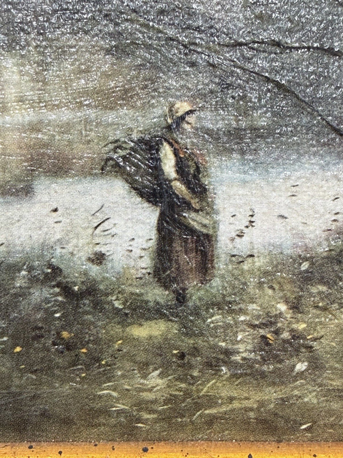 Antique Corot Signed French Oil Painting Jean-Baptiste-Camille 16”x14”