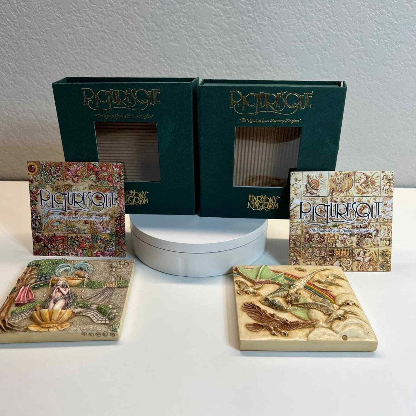Picturesque Tile Harmony Kingdom Byron's Secret Garden Figurines Noah's Park