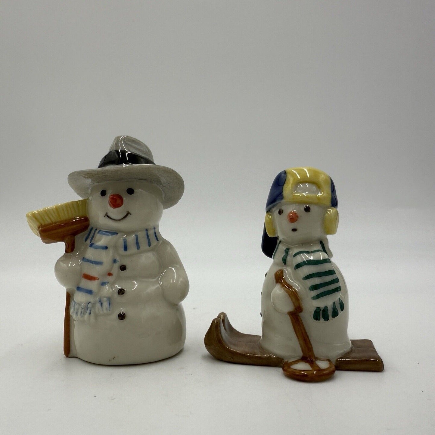 Royal Copenhagen Snowman Father And Son Denmark Figurines Christmas #768,771