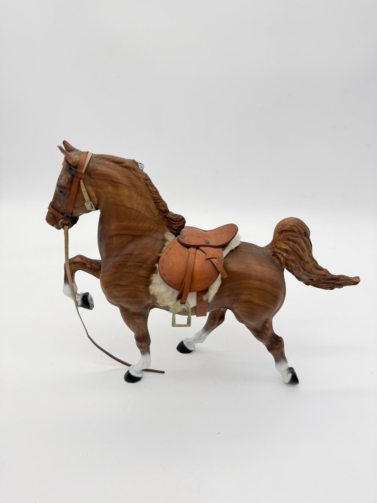 Breyer Five Gaiter Woodgrain w/Saddle & Bridle accessories 1964 Rare USA Horse