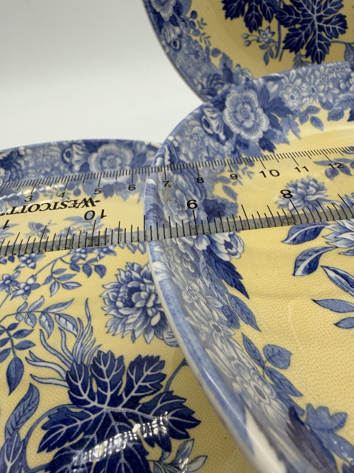Spode Porcelain Blue Room Garden Collection Jasmine Blue & Yellow Pasta bowl Set