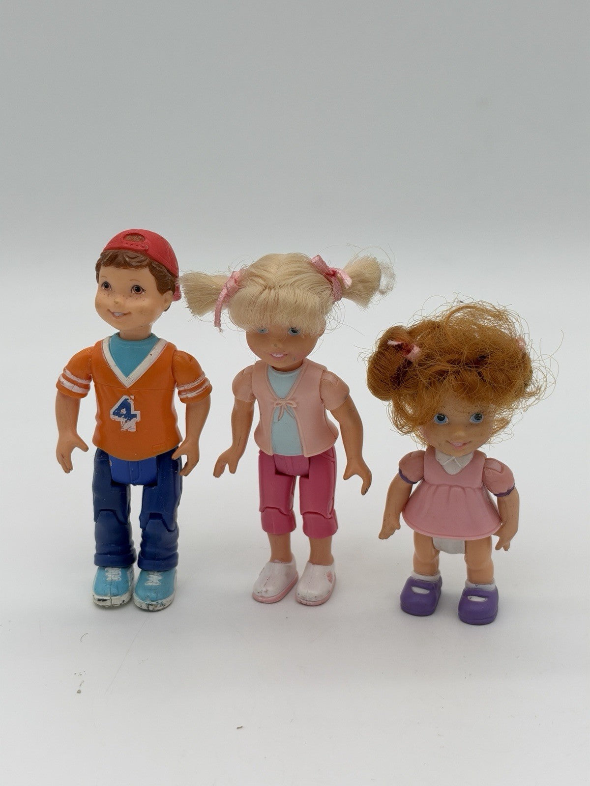 2002 Fisher price loving family siblings dollhouse dolls figurines Vintage Rare