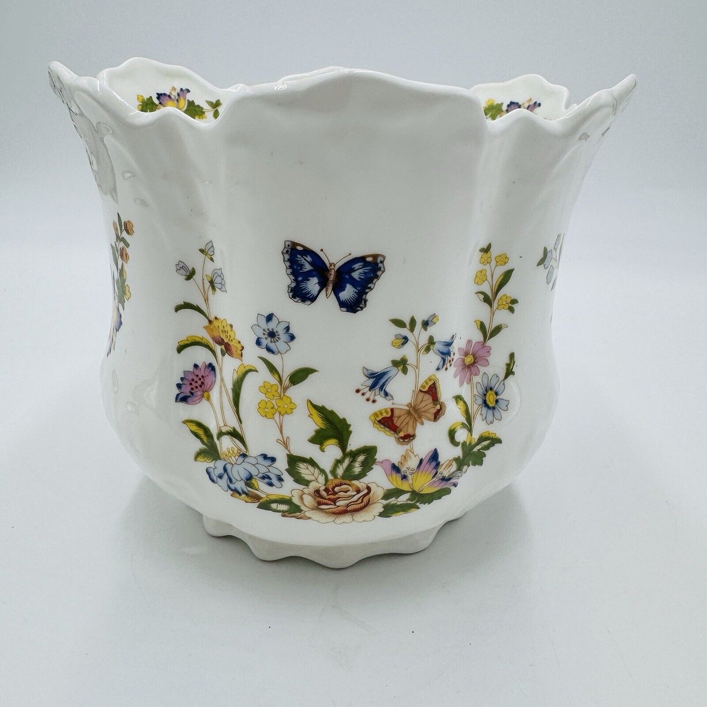 AYNSLEY Bone China Cottage Garden Planter Floral