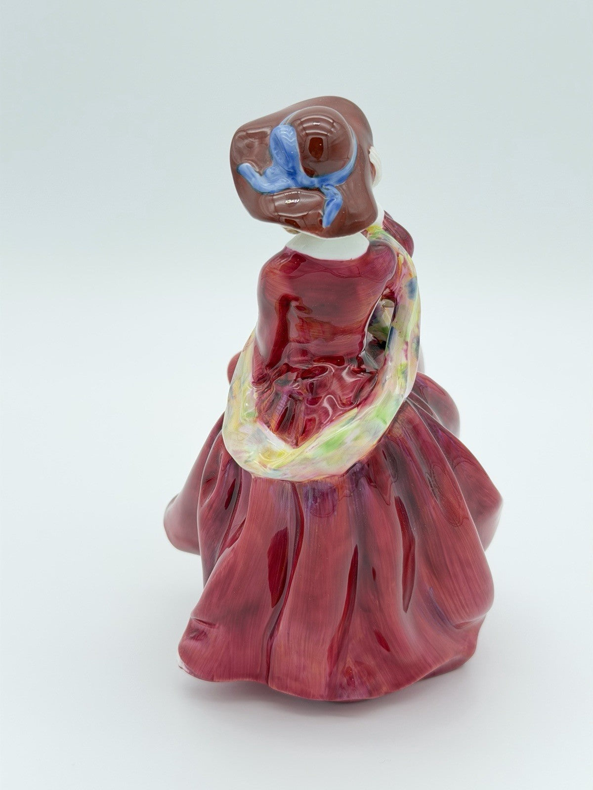 Royal Doulton England Porcelain Top of the Hill Lady Red Dress HN 1834 Figurine