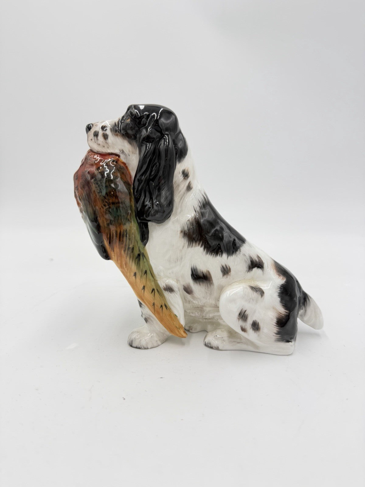 Royal Doulton Porcelain Springer Spaniel W Pheasant HN 1138 Dog England Figurine