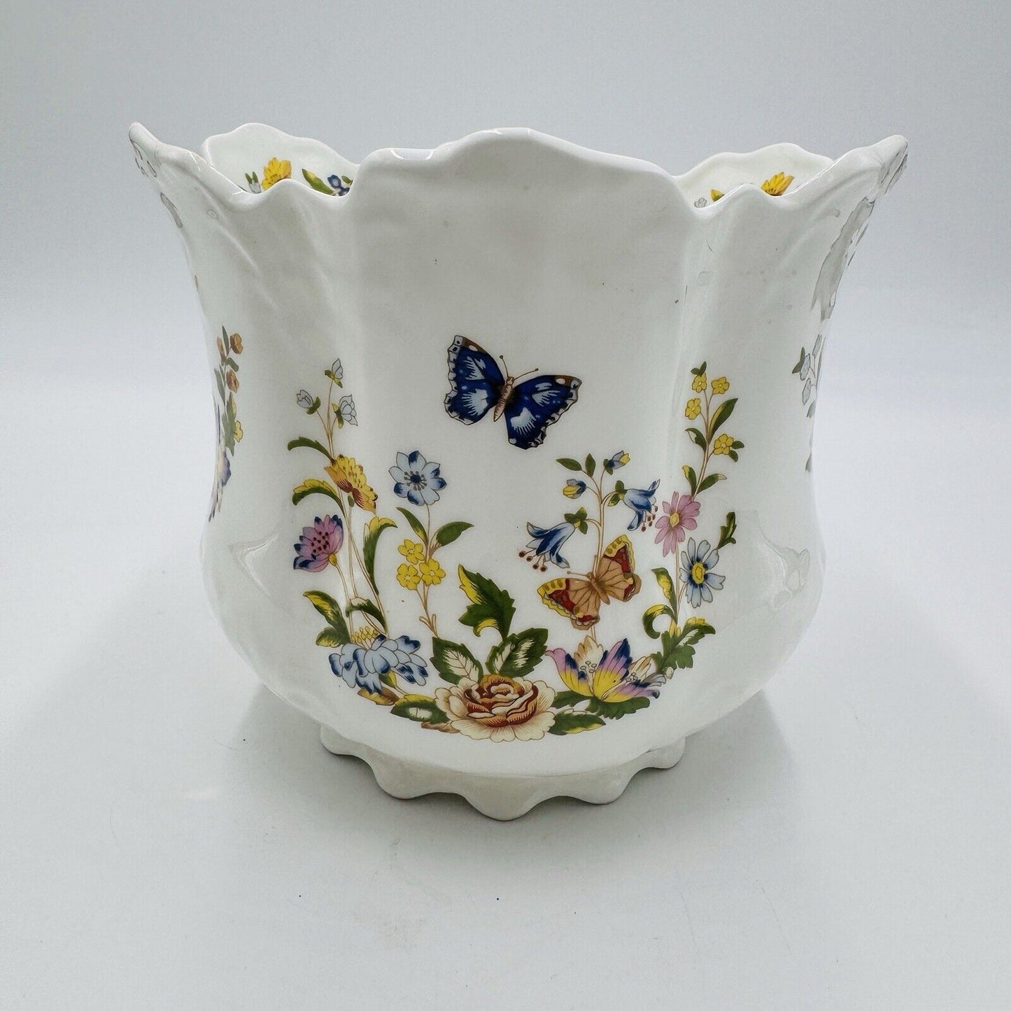 AYNSLEY Bone China Cottage Garden Planter Floral