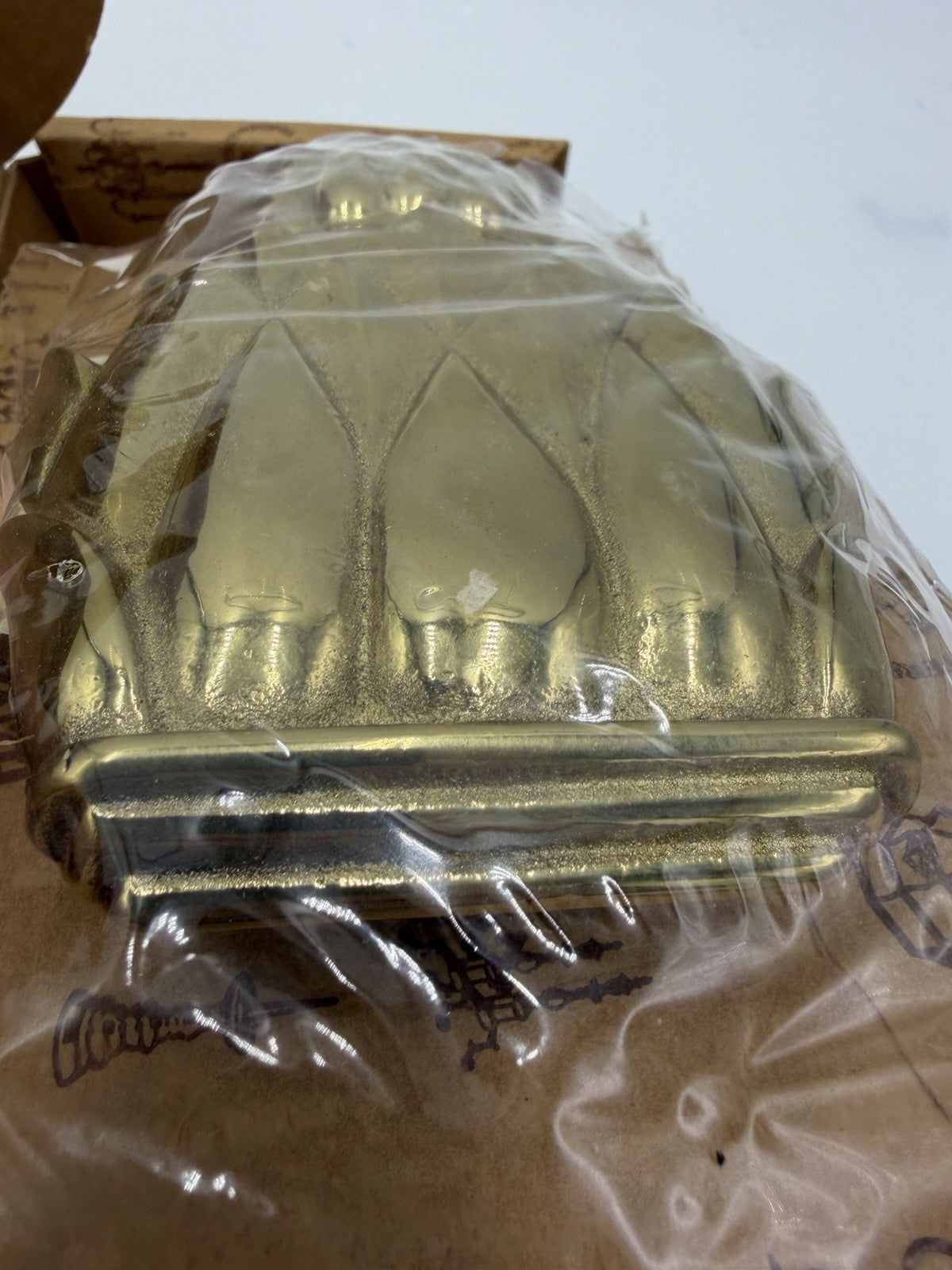 Virginia Metalcrafters Vintage Pineapple Solid Polished Brass Door Knocker 6”L