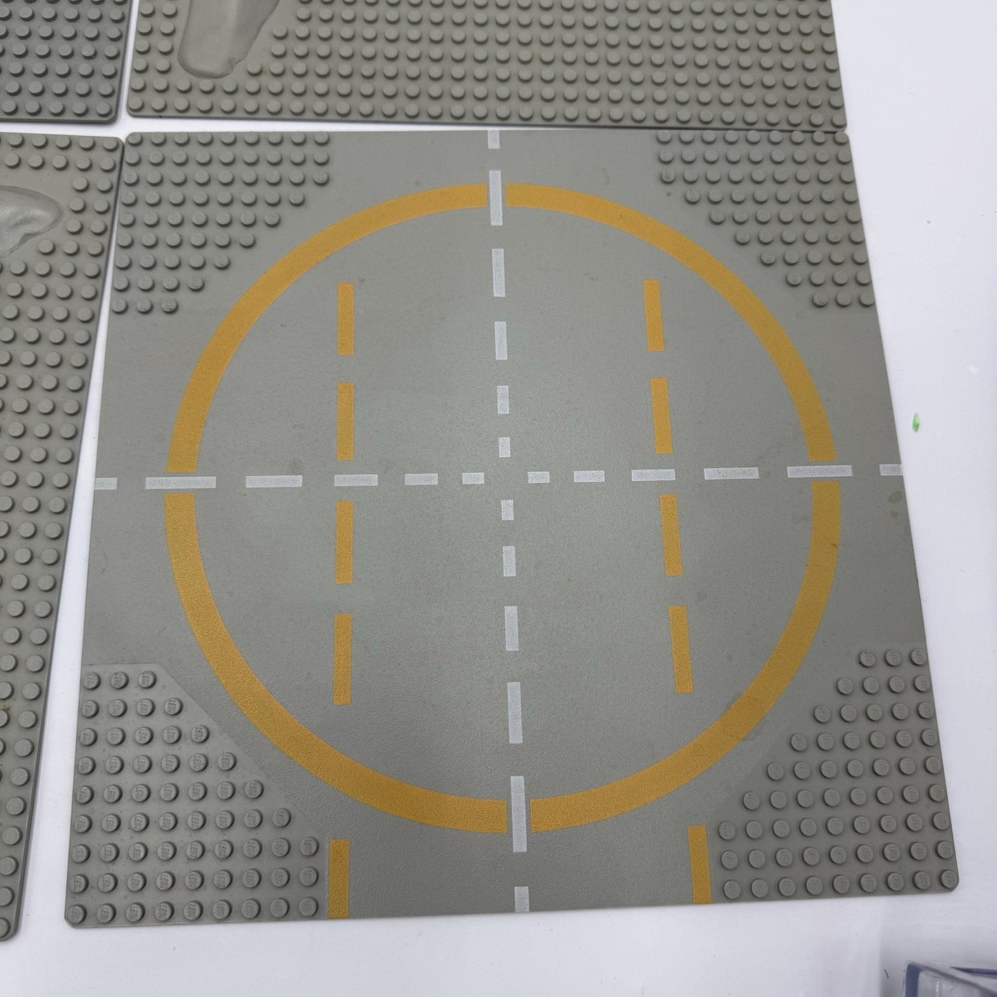 LEGO Lunar Moon Crater Plate Baseplate Raised 9.5”x9.5 Vintage 4 PCs