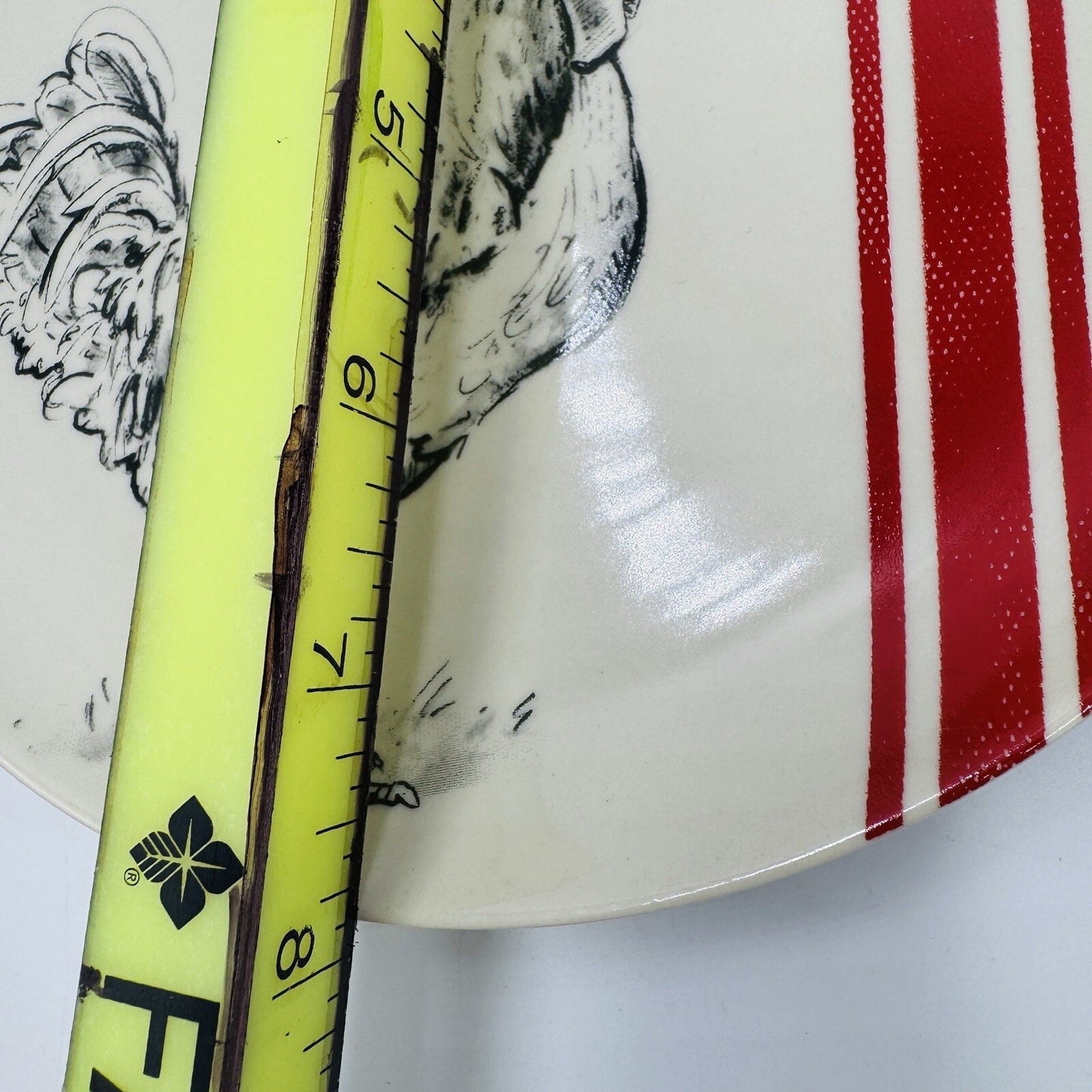 Creative Co-op M.Chad Barrett Chicken/Rooster salad Plates 8in 2 Pieces Rare