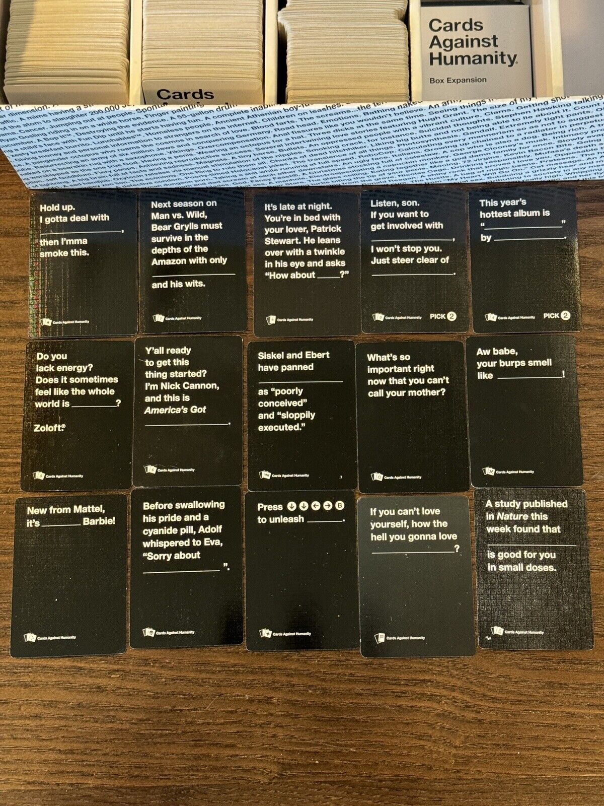 Cards Against Humanity The Bigger Blacker Box 13 Expansions Plus Saves America