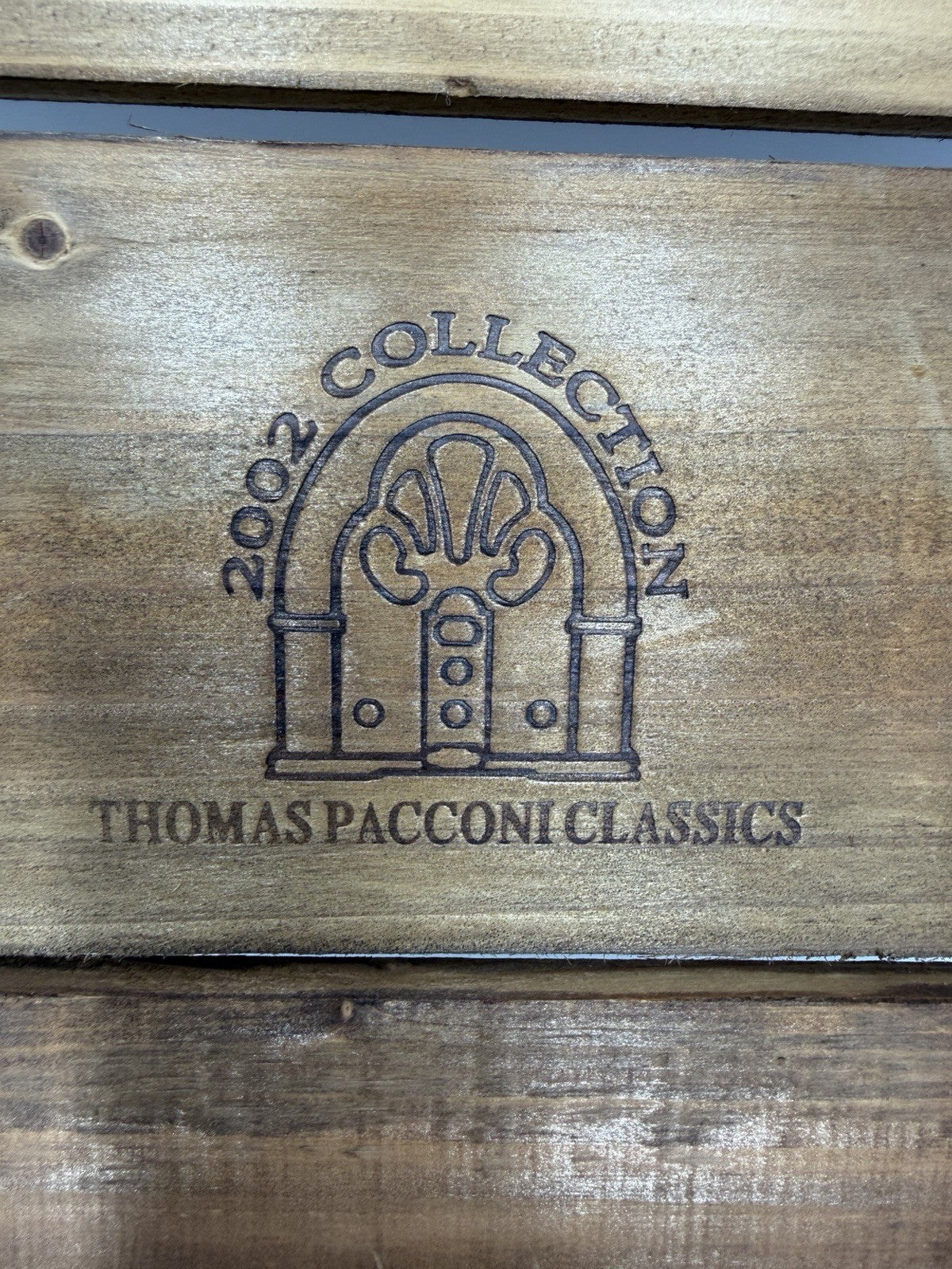 Vtg Thomas Pacconi Classics 2002 Teddy Bear Christmas Ornament Set 11 Wood Crate