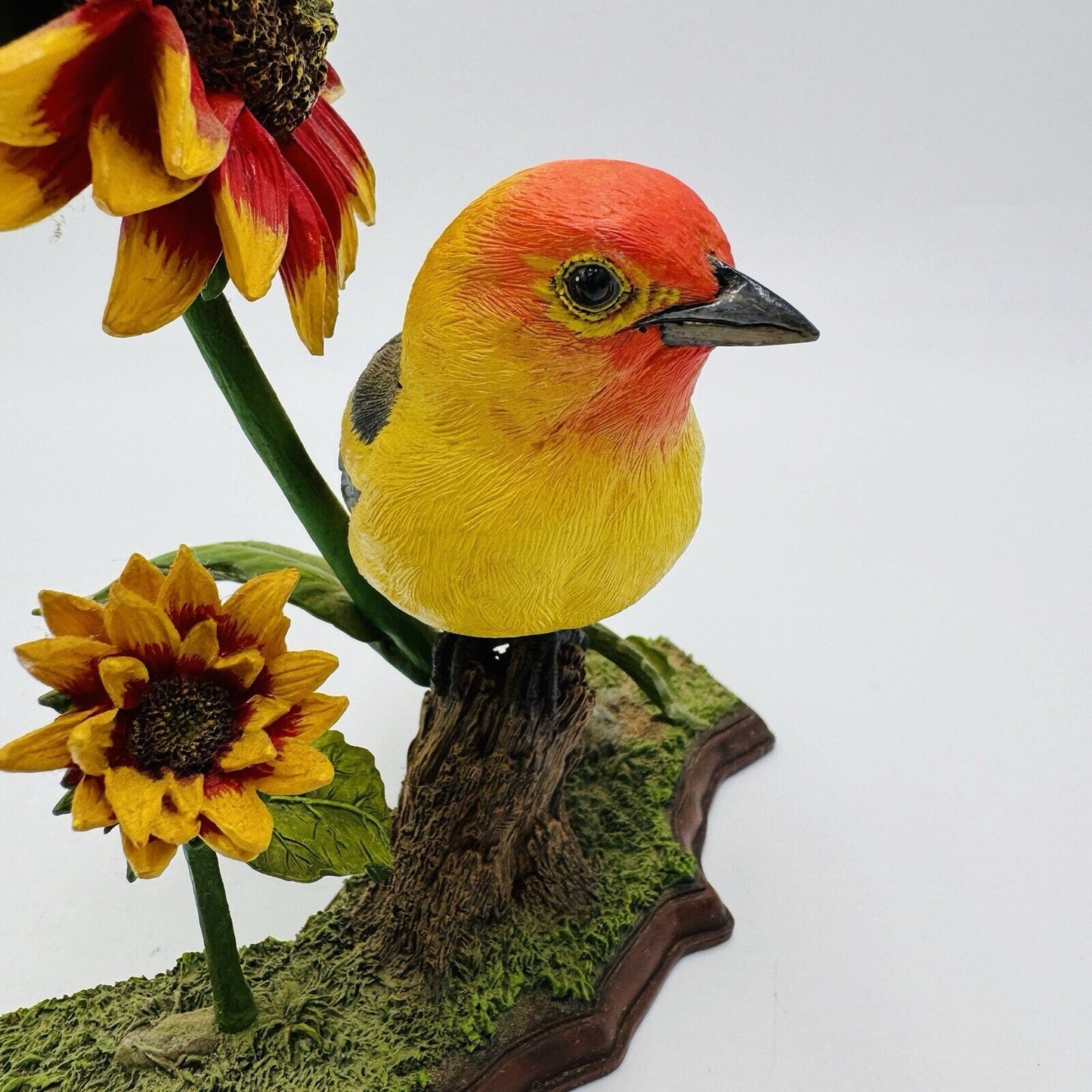 Rare Danbury Mint California Sunshine Bird Figurine Western Tanager By Bob Guge