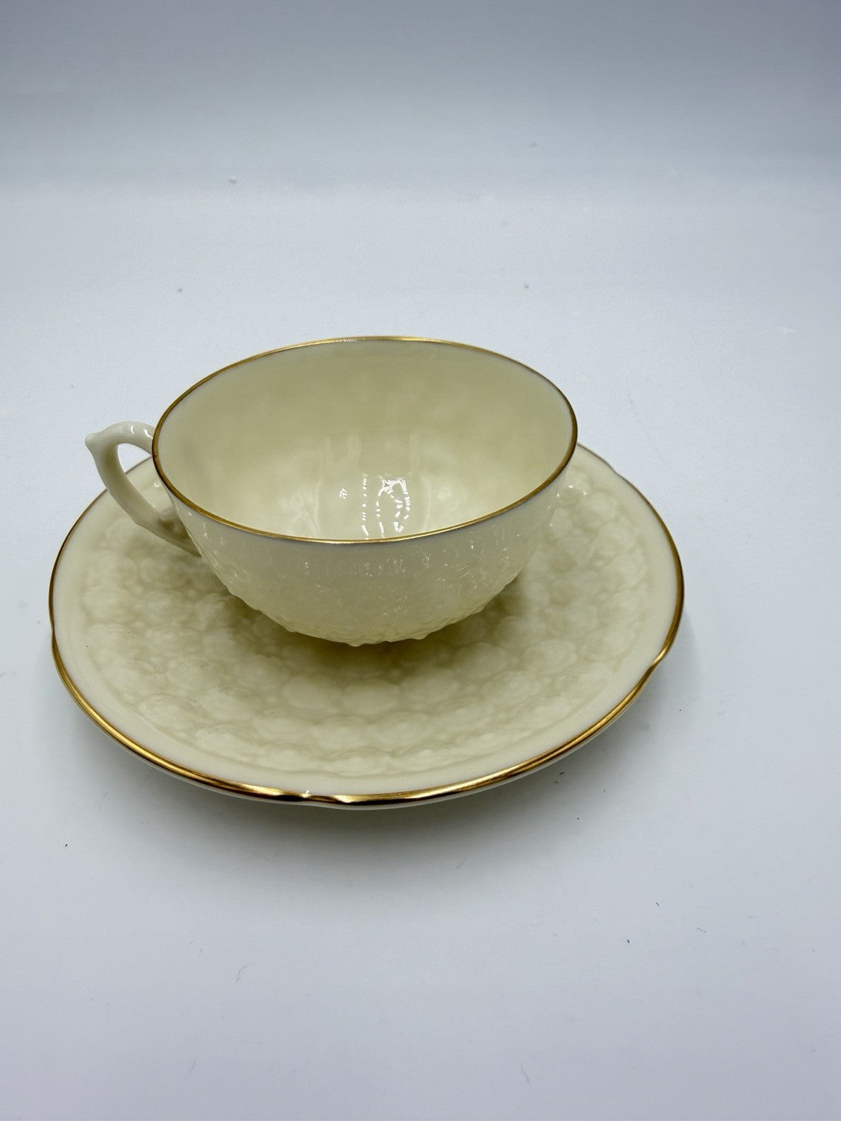 Lenox USA Hawthorne Reproduction 1889 1st Lenox Demitasse Cup & Saucer Set