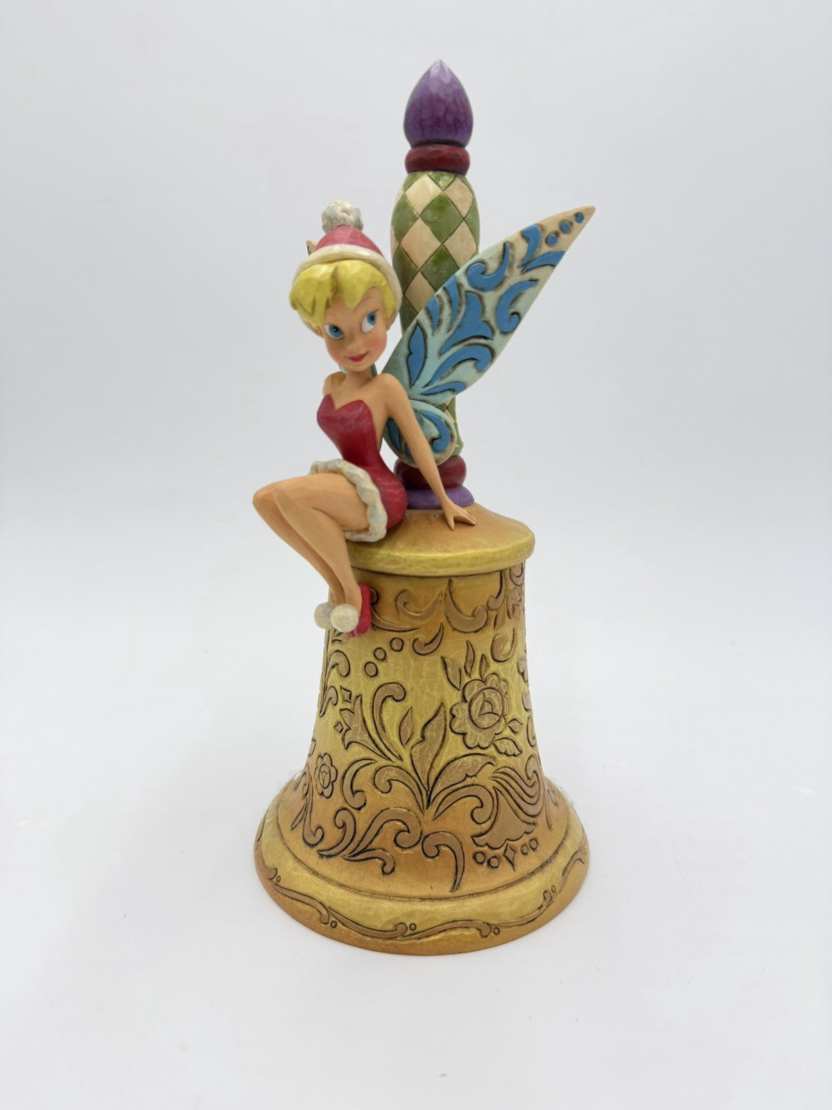 Jim Shore Walt Disney Showcase Tinker Bell Jingle Christmas Sculpture 9.5”H