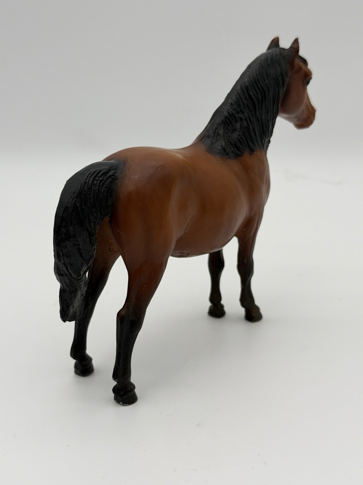 Breyer Shetland Pony Bay 6" Horse Figurine USA Mark 1970s Plastic Model Vintage