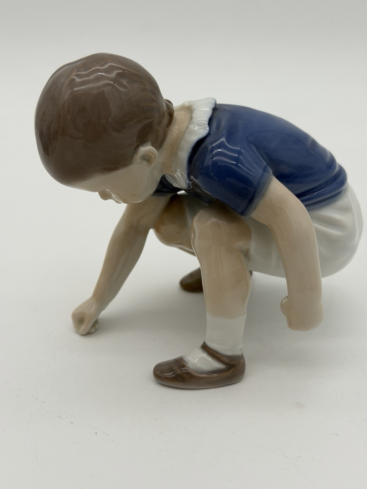 Bing Grondahl Denmark Porcelain #1636 Dickie Boy Figurine 4.25" Painted Vtg