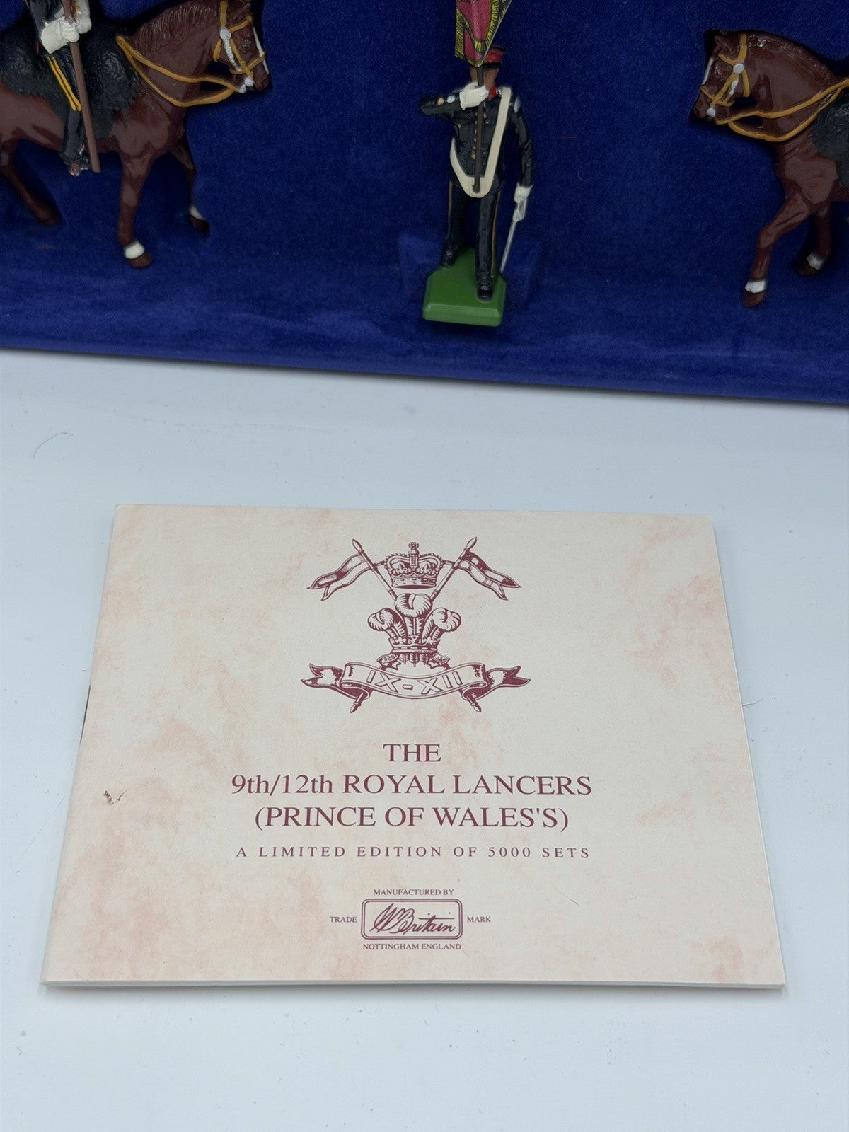 Britains 9th/12th Royal Lancers Metal Toy Soldiers 1985 Limited Edition NIB /COA