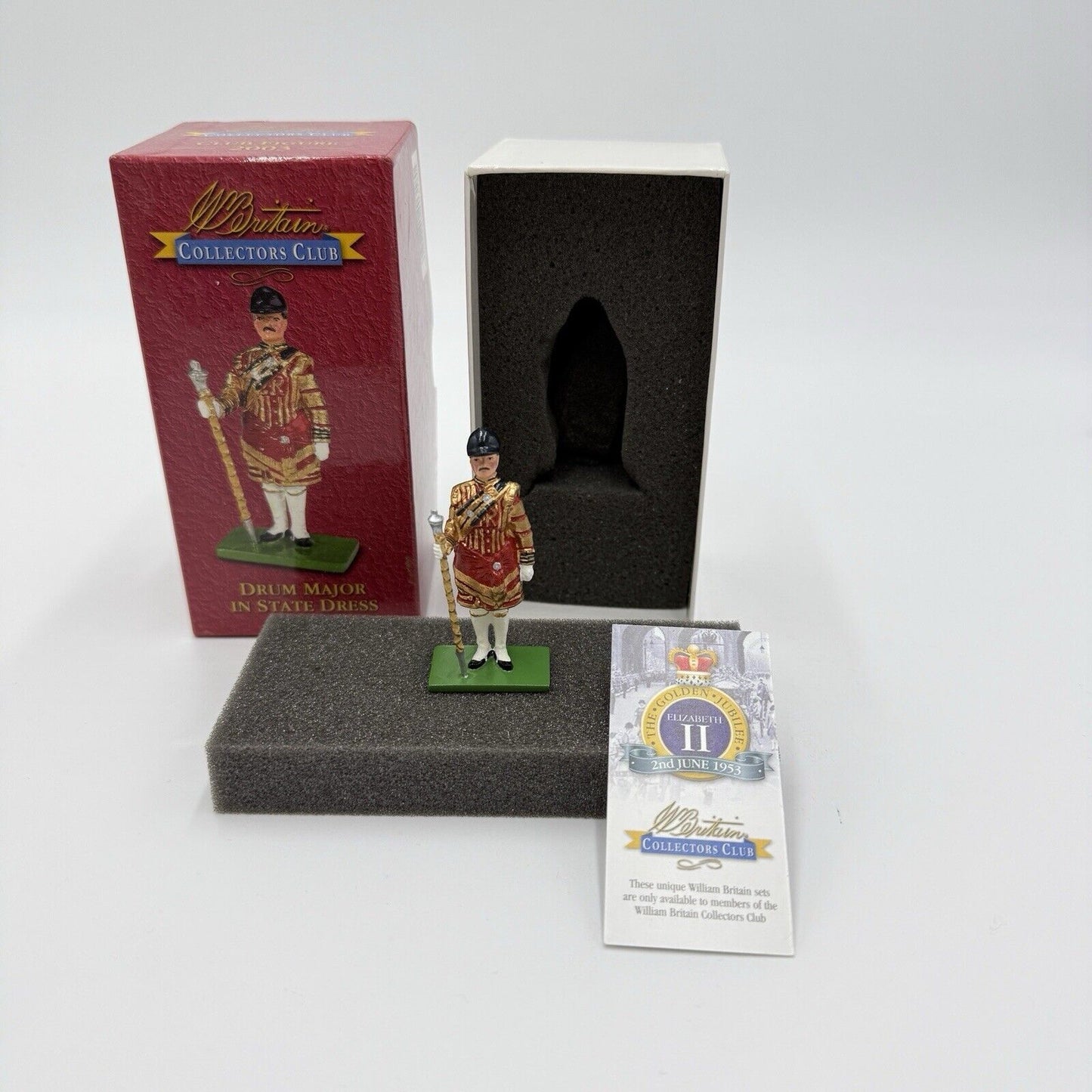 Britains Collectors Club Toy Soldiers The Golden Jubilee Drum Major Figurine