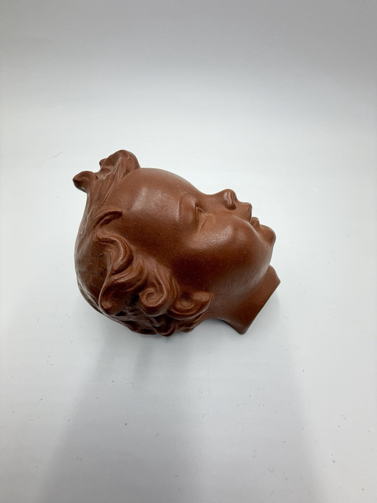 Antique 1957 Goebel Germany FX 206 /A Terracota Boy Face Wall Figurine Rare