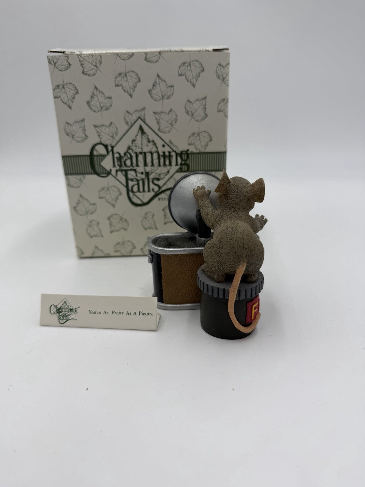 Charming Tails Fitz & Floyd Your Pretty As A Picture 89/122 Figurine Mice