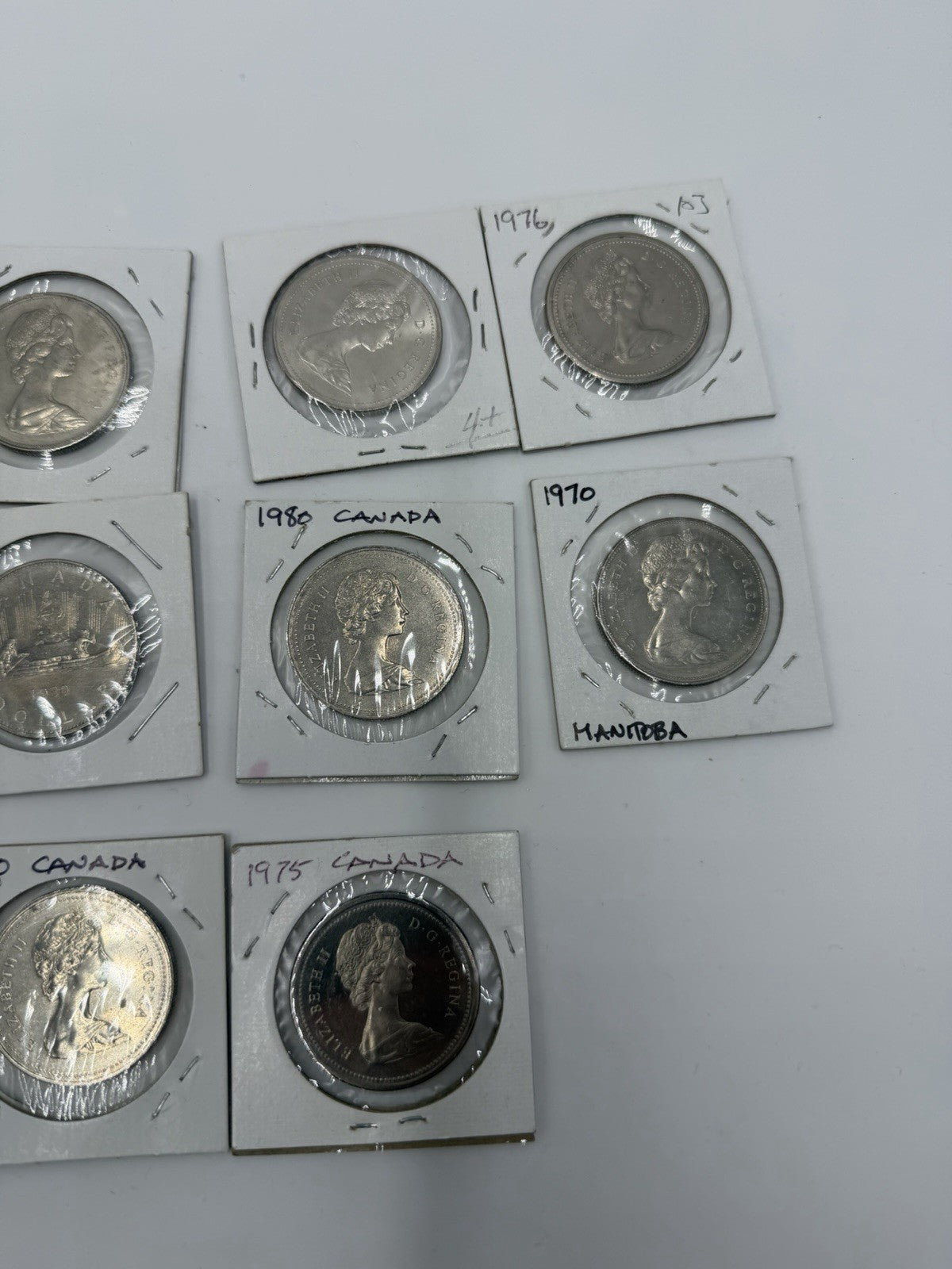 Canadian $1 Commemorative coins Lot 1970,1971,1975,1976 1980 Lot 20 PCs